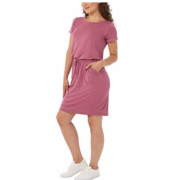 NWT 32 Degrees Cool Womens Pullover Elastic Waistband Dress Size L $50 D188 - Picture 1 of 4